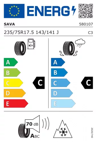 235/75R17.5 Sava Cargo4 potkocsi-gumi