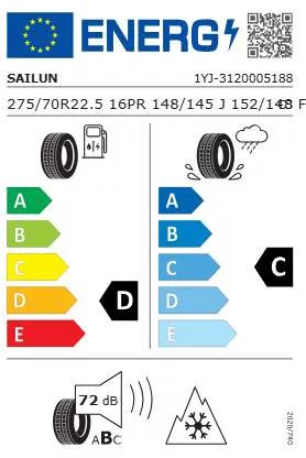 275/70R22.5 Sailun City Convoy minden-pozicios-teherauto-gumi