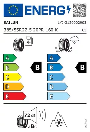 385/55R22.5 Sailun Stl1 potkocsi-gumi