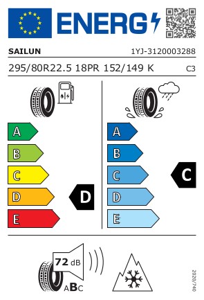 295/80R22.5 Sailun City Convoy kormanyzott-teherauto-gumi