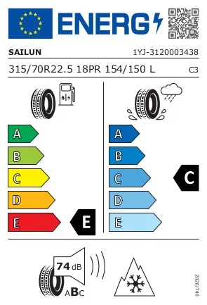 315/70R22.5 Sailun Saw1 kormanyzott-teherauto-gumi