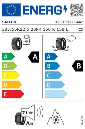 385/55R22.5 Sailun Stl2 potkocsi-gumi