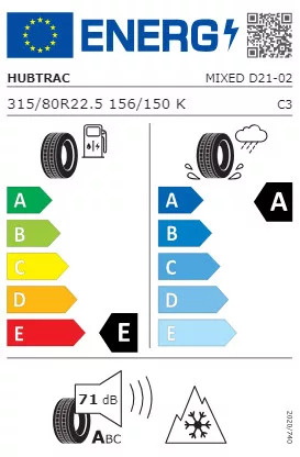 315/80R22.5 Hubtrac Mixed D21 terep-huzo-teherauto-gumi