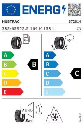 Hubtrac Highway T22 385/65R22.5 164K/158L M+S 3Pmsf pótkocsi gumiabroncs